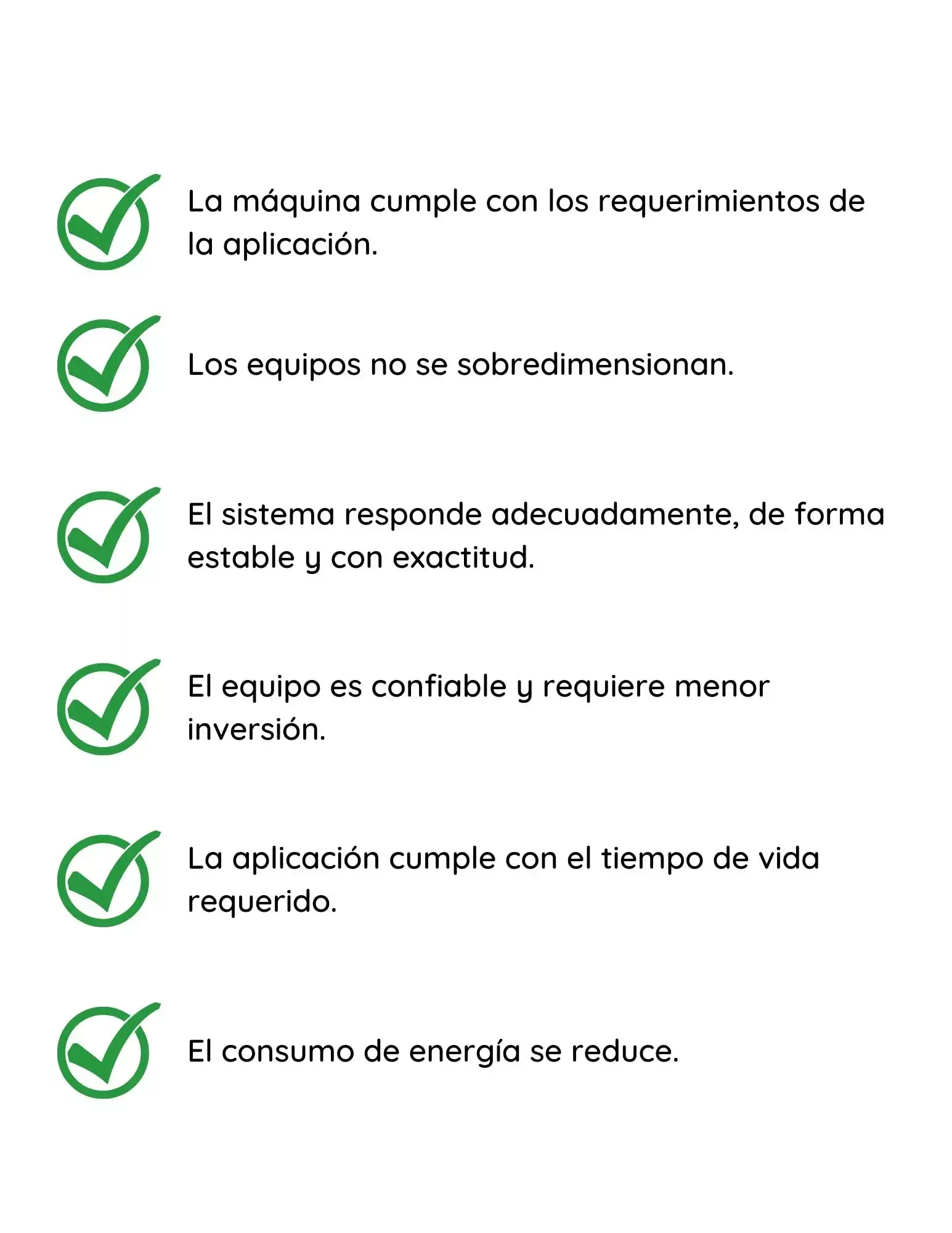 Beneficios del control de movimiento basado en cálculo de aplicación.