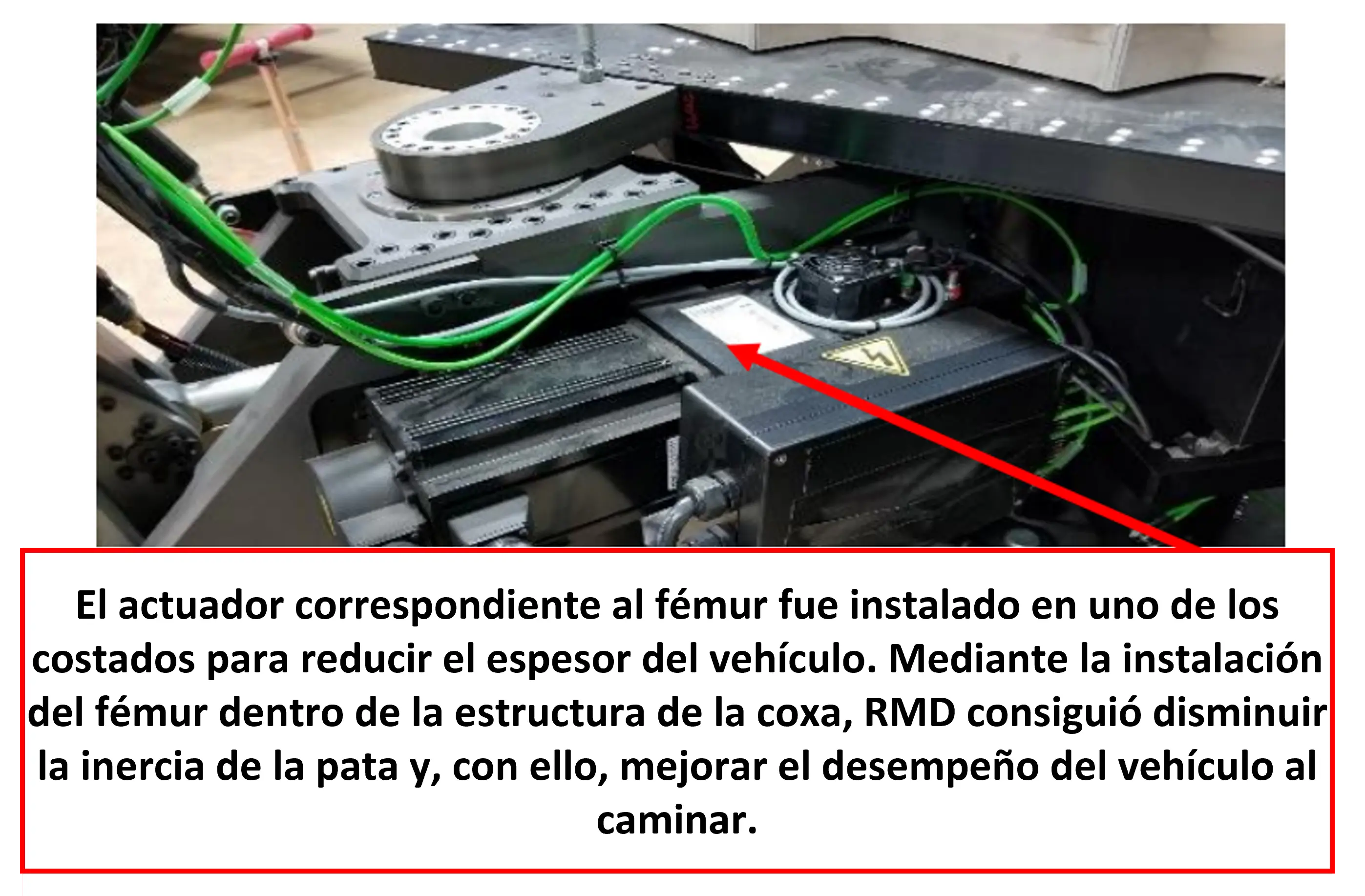 Servoactuador hidráulico para vehículo robótico.