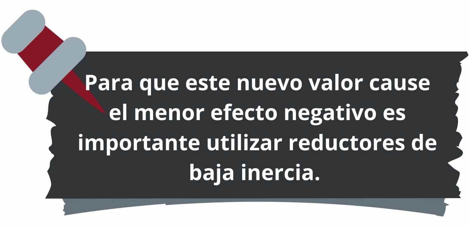 Sugerencia para reducir efecto negativo mediante reductores planetarios