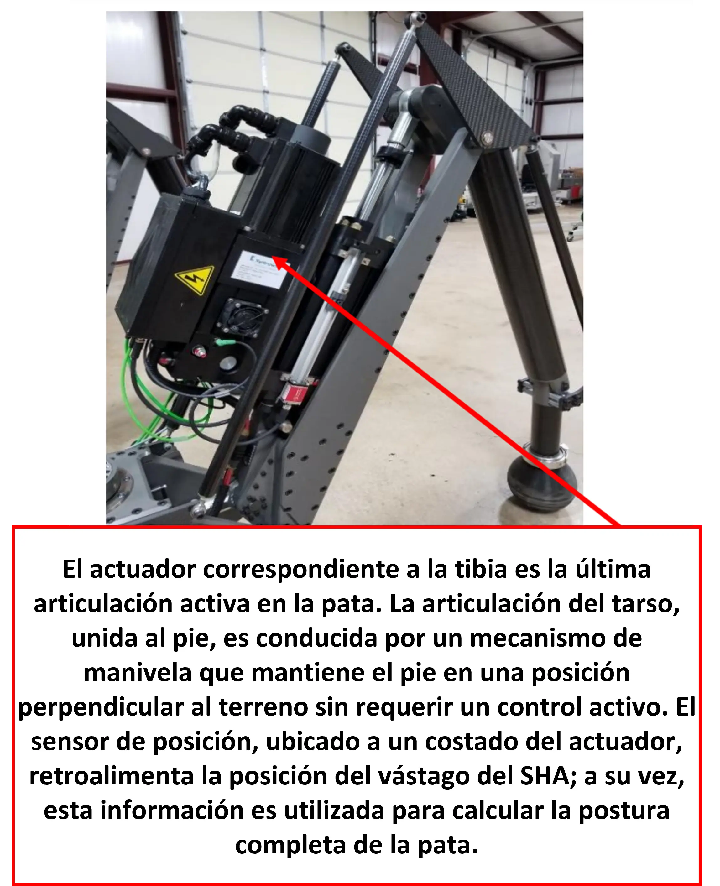 Servoactuador hidráulico para vehículo robótico.